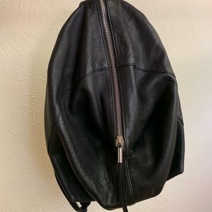 Vince Camuto genuine leather black backpack